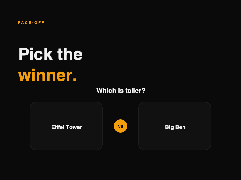 Face-Off Quiz screenshot