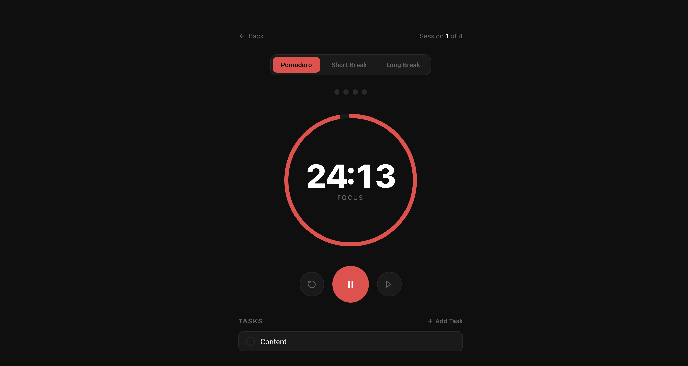 Pomodoro Timer screenshot